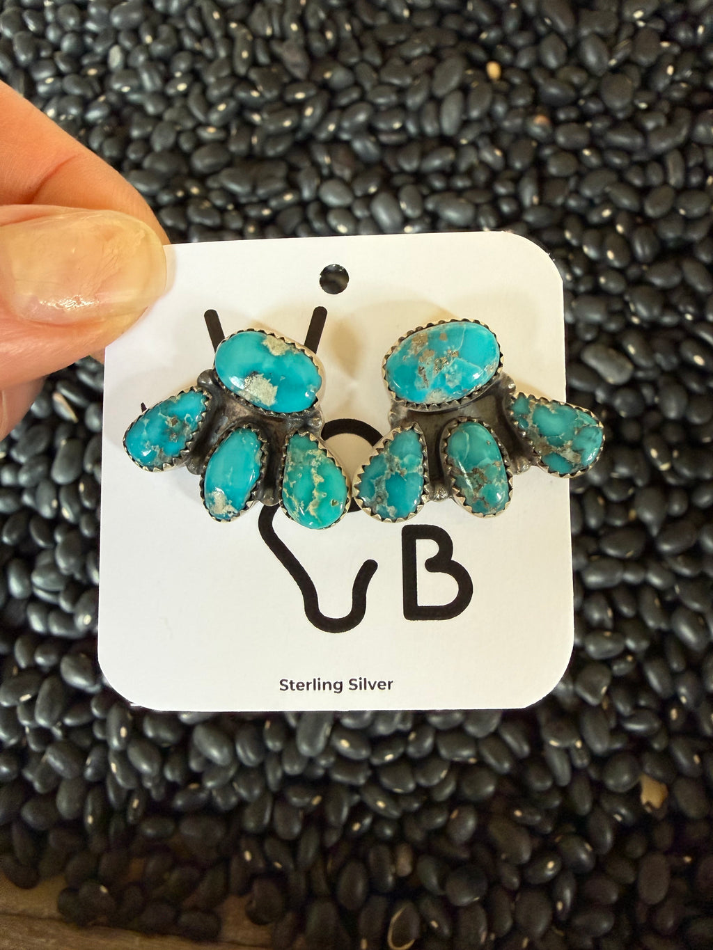 White Water Cluster Studs Earrings