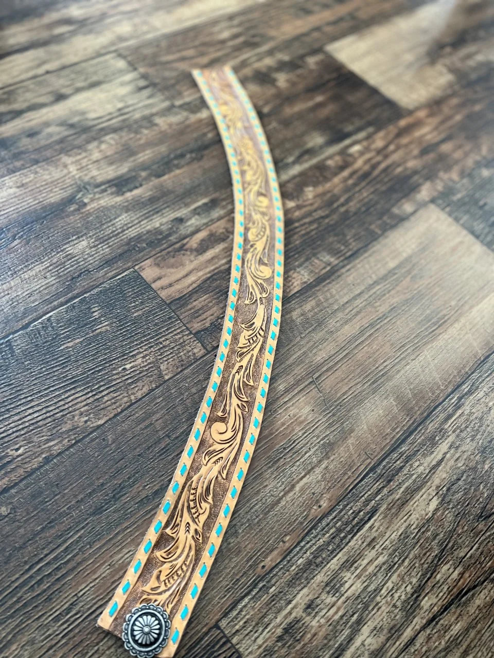 Turquoise Laced Hat Band