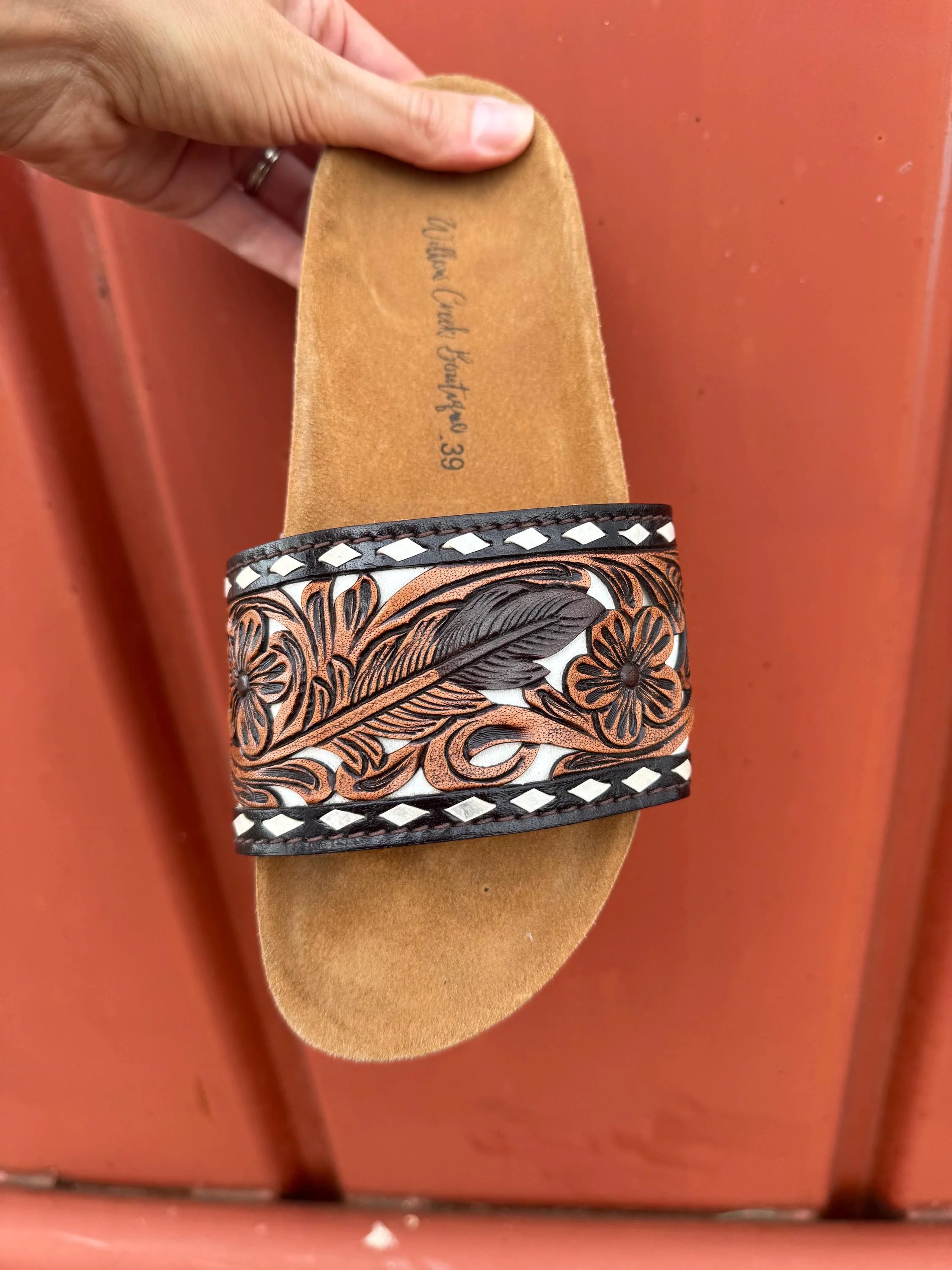 Leather Slides