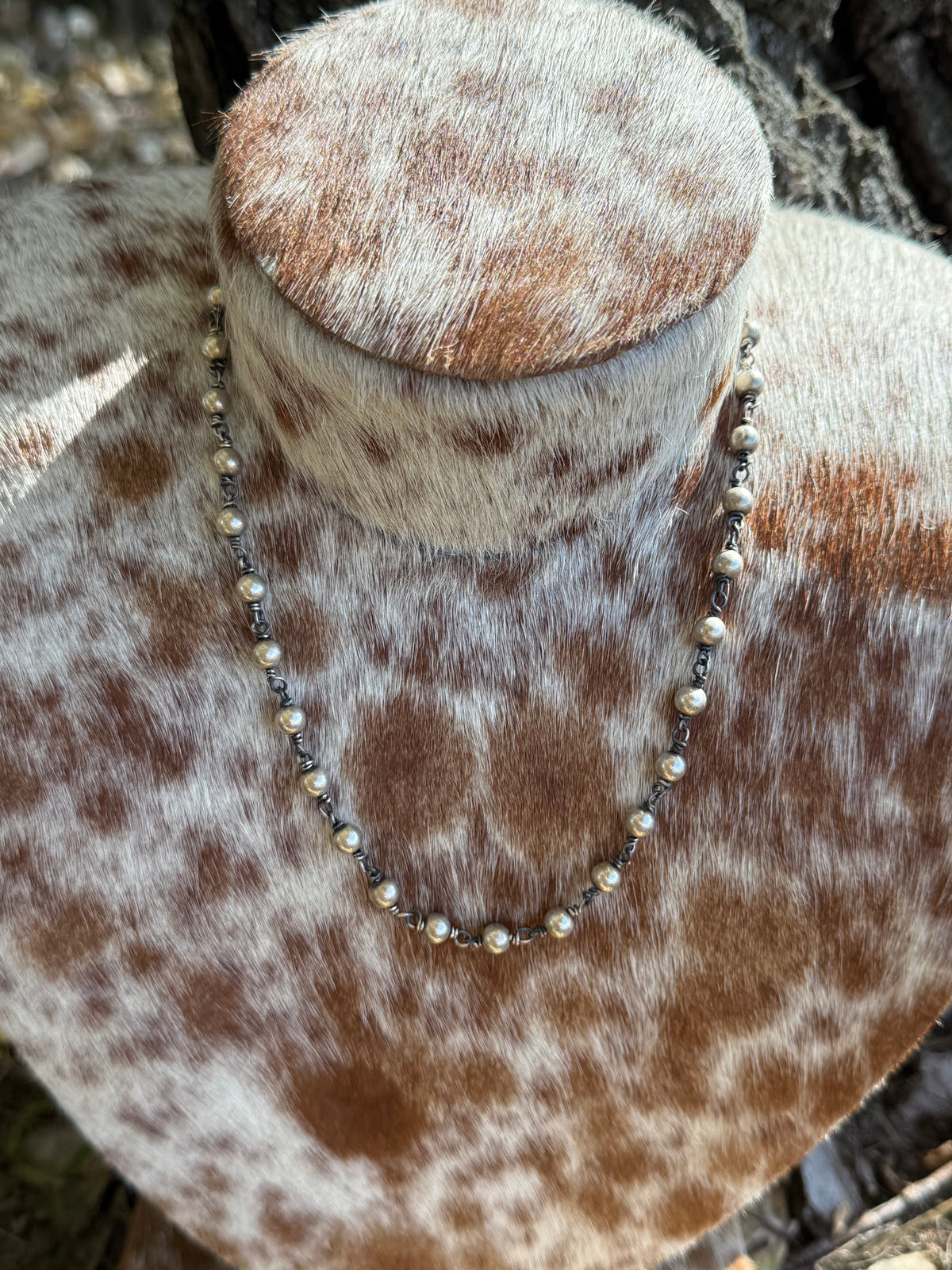Rosary Sterling Pearl Necklace