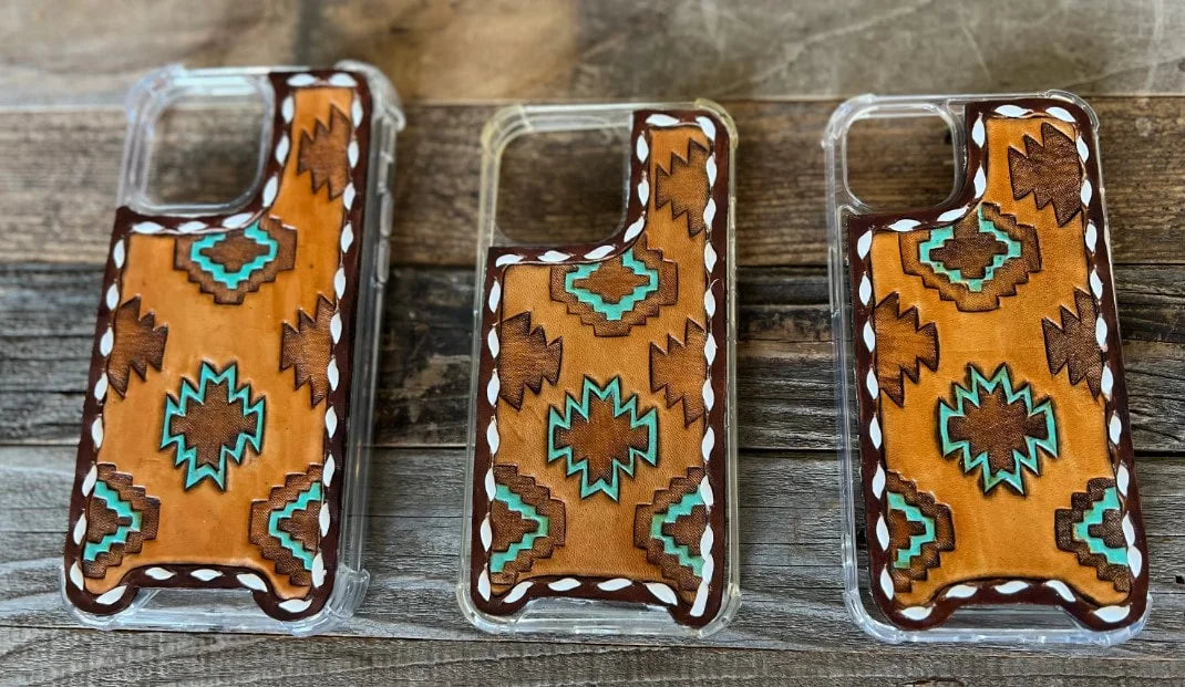 Aztec Leather Phone Case