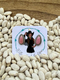Pink conch stud earrings