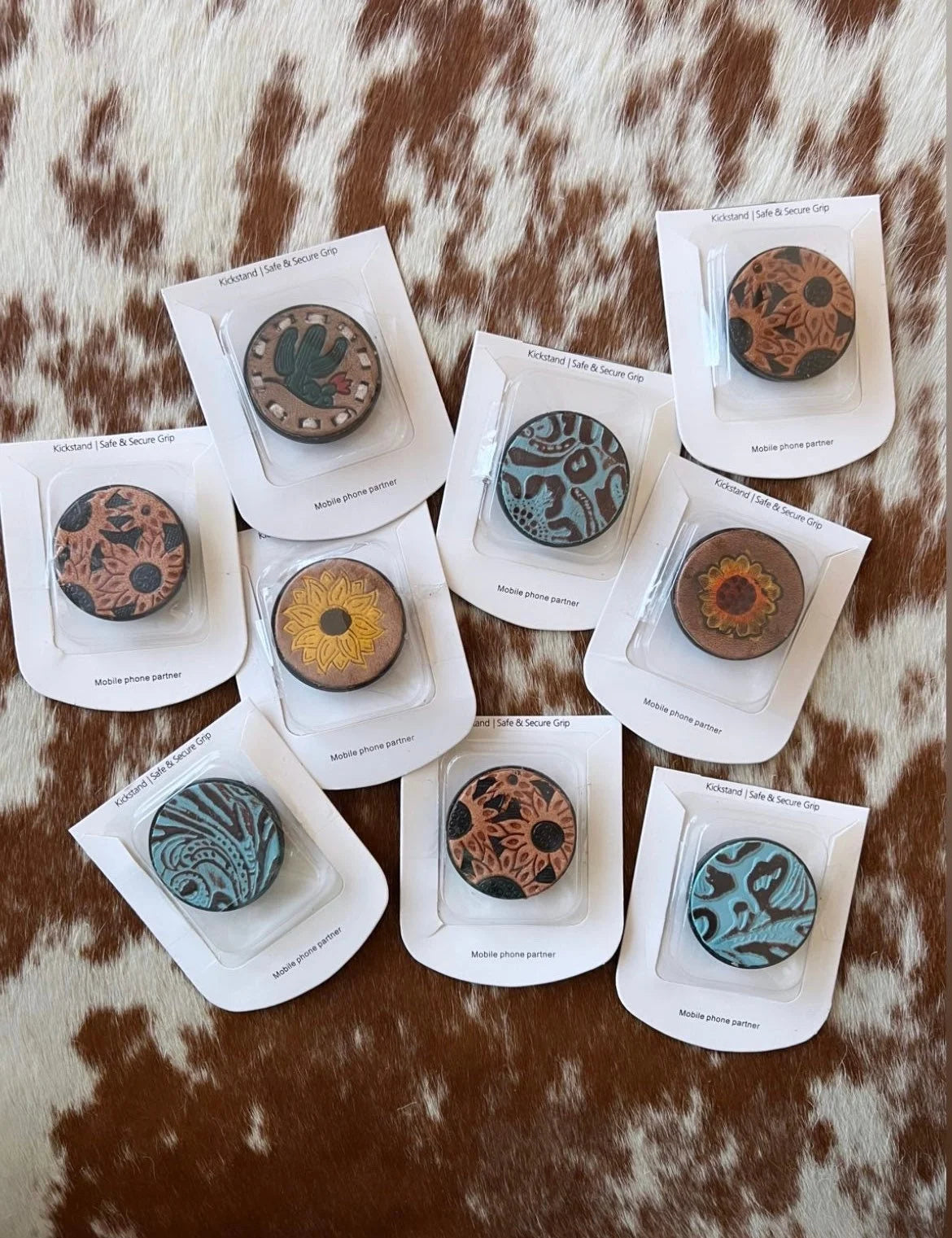 Leather Cell Phone Kickstands