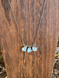 Golden Hills 3 stone necklace