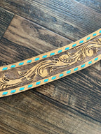 Turquoise Laced Hat Band