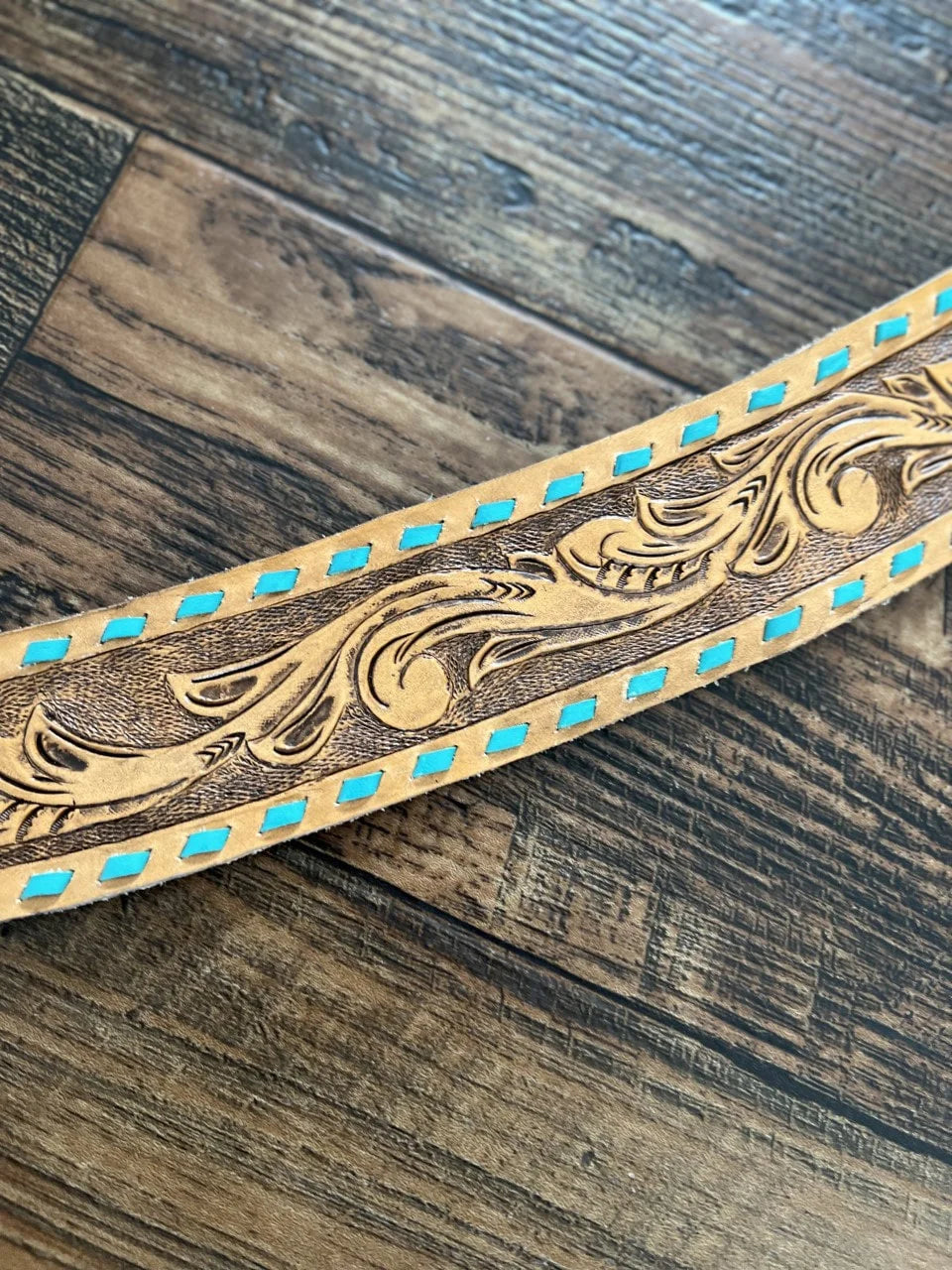 Turquoise Laced Hat Band