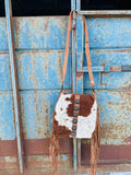 Concho Cowhide Fringe Crossbody