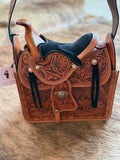 Leather Saddle Crossbody