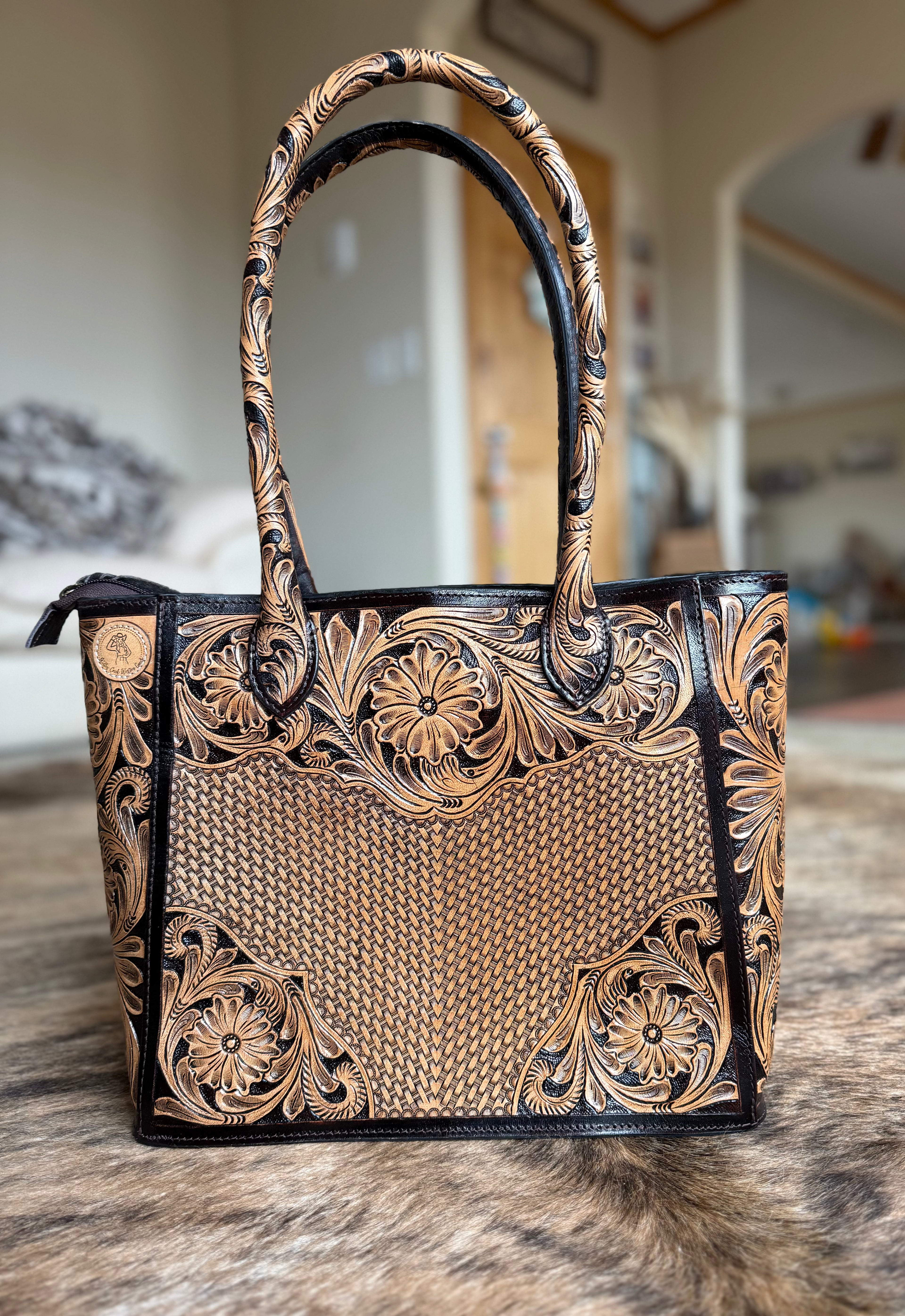 El Paso leather tote