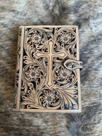 Cross Leather Bible Cover