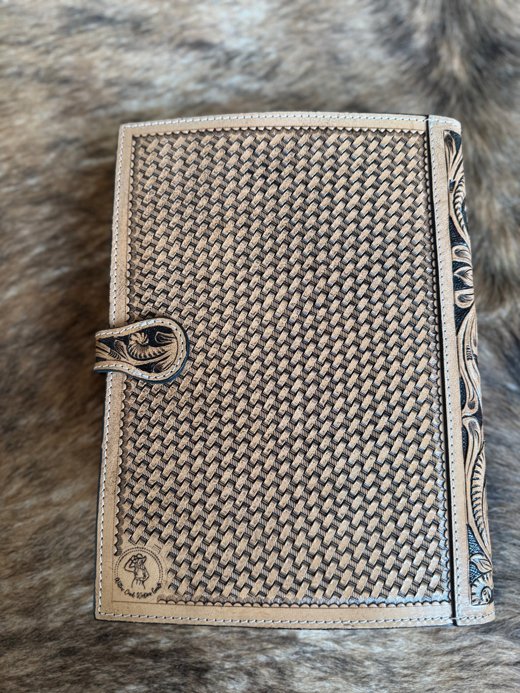 Cross Leather Bible Cover