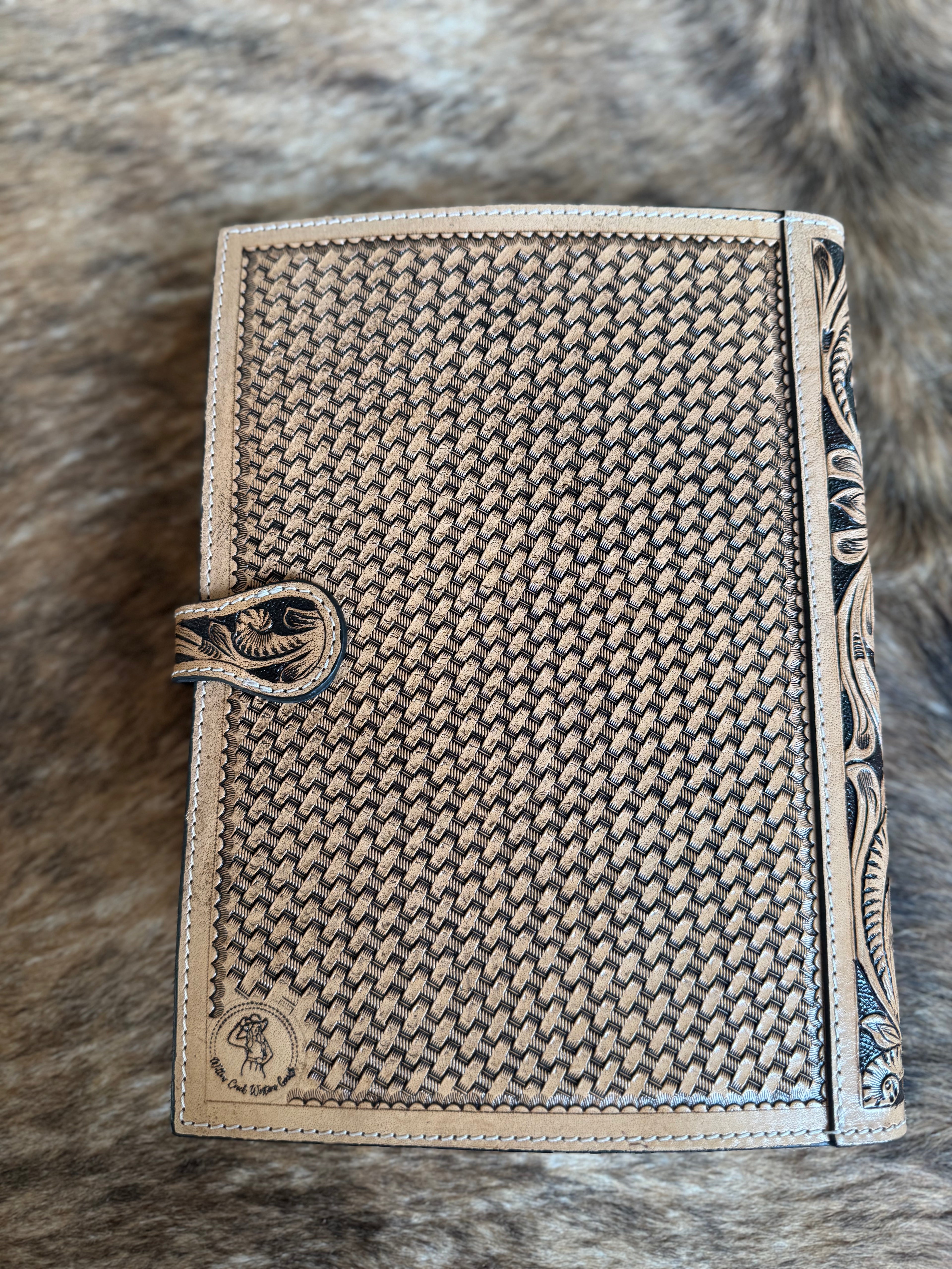 Cross Leather Bible Cover