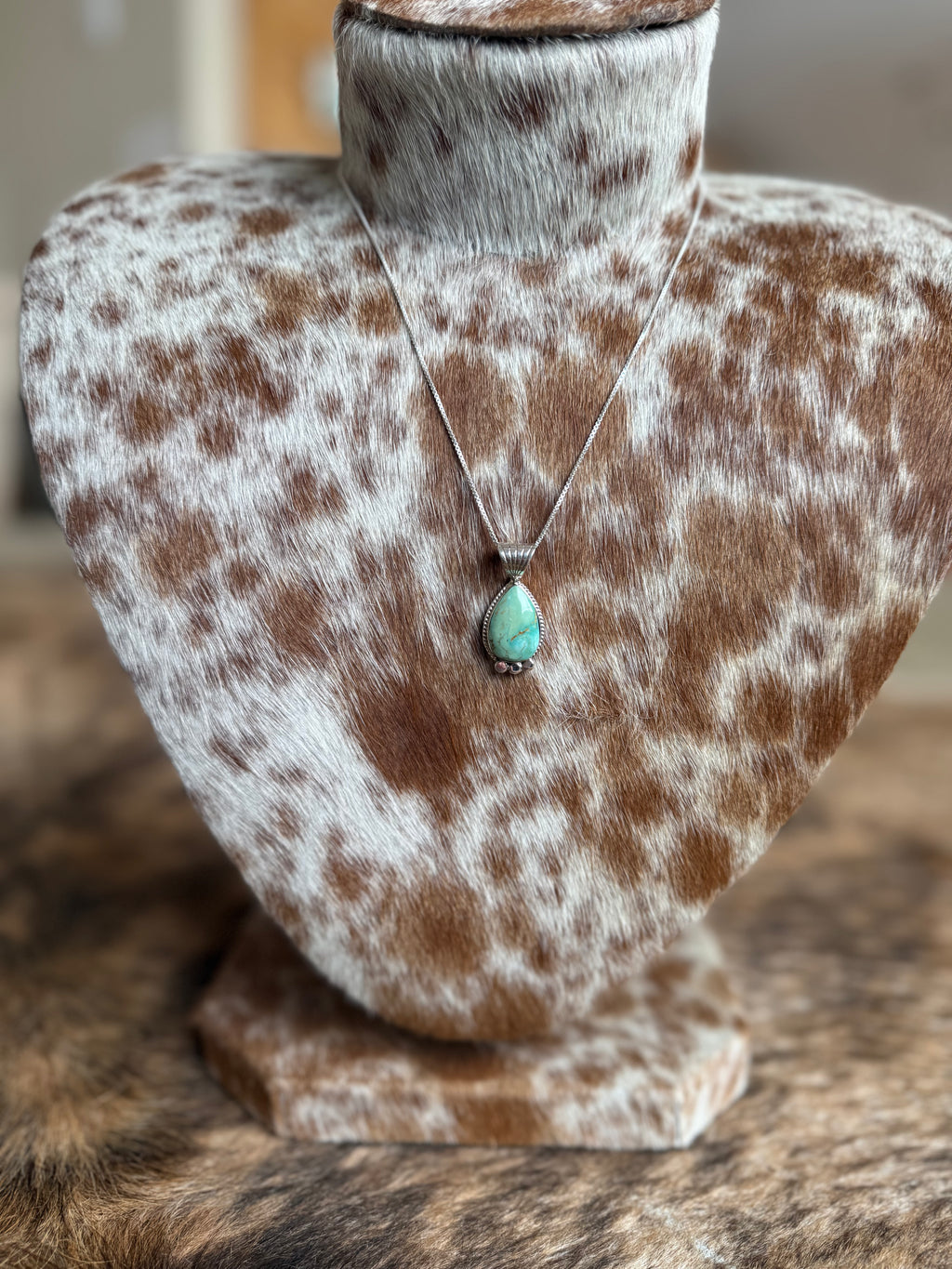 Turquoise Teardrop Necklace