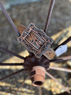 Dotted Leather Western Belt