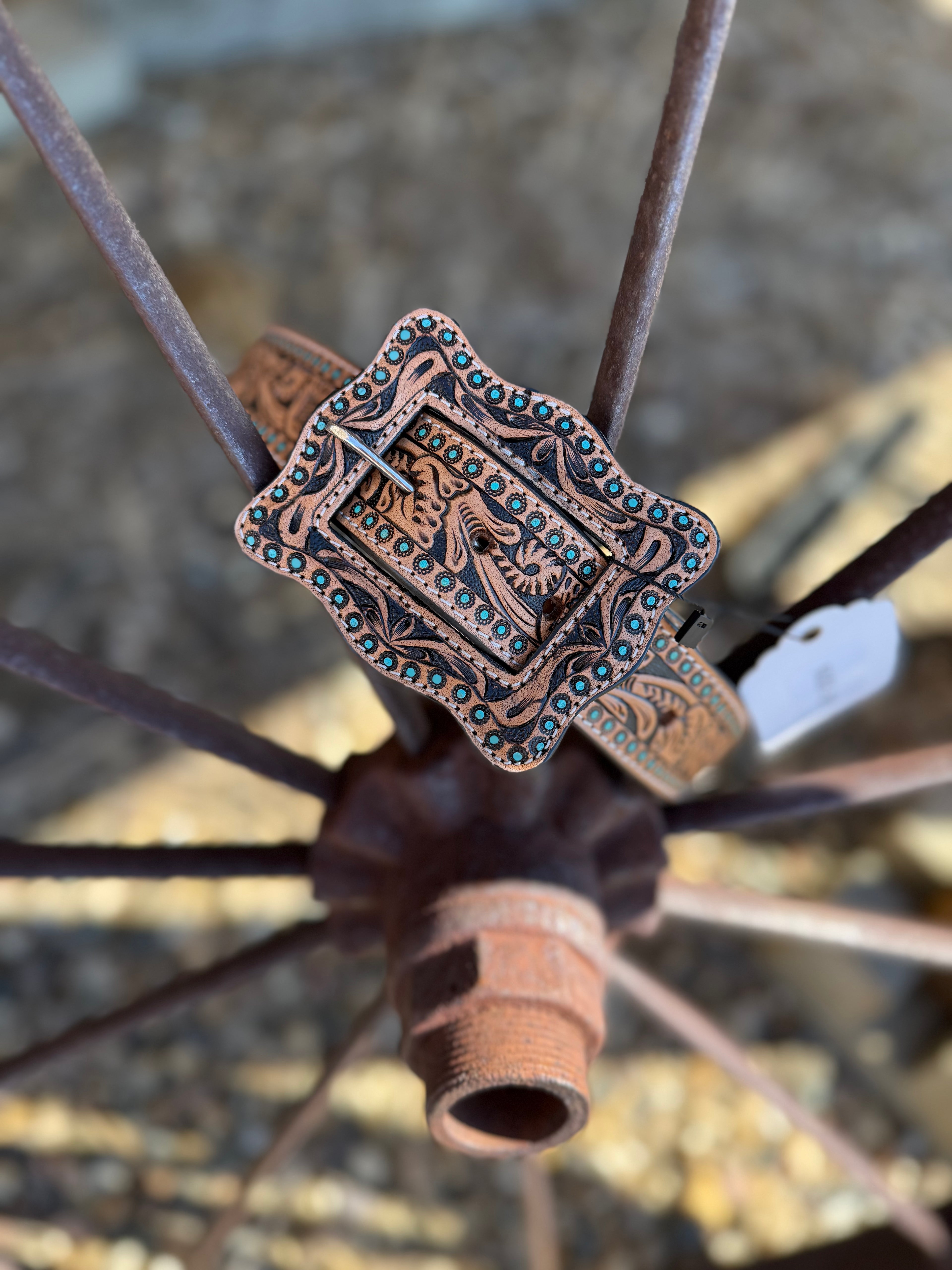 Dotted Leather Belt