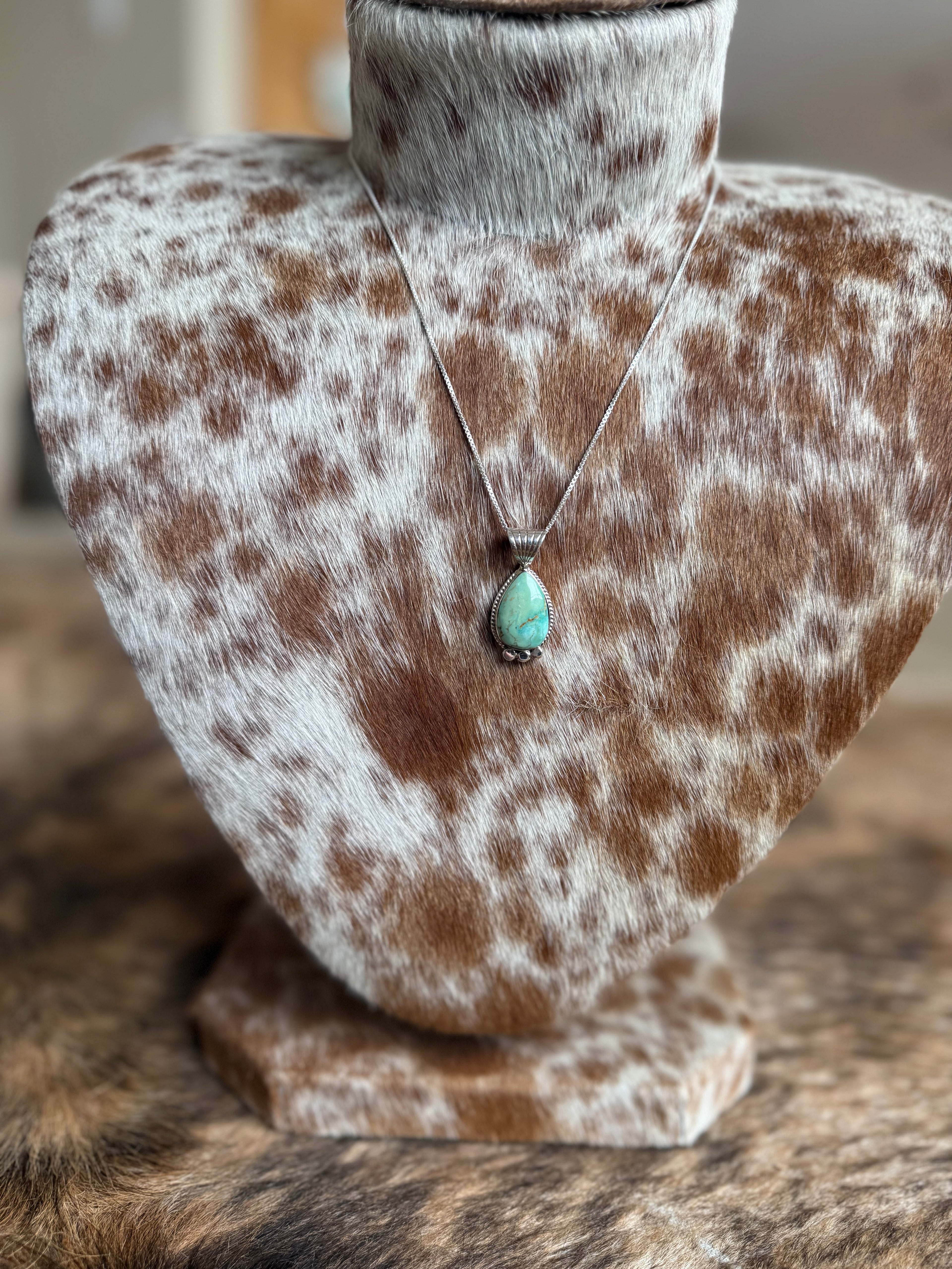 Turquoise Teardrop Necklace