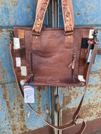 Cowhide Concho Purse