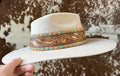 Turquoise Laced Hat Band