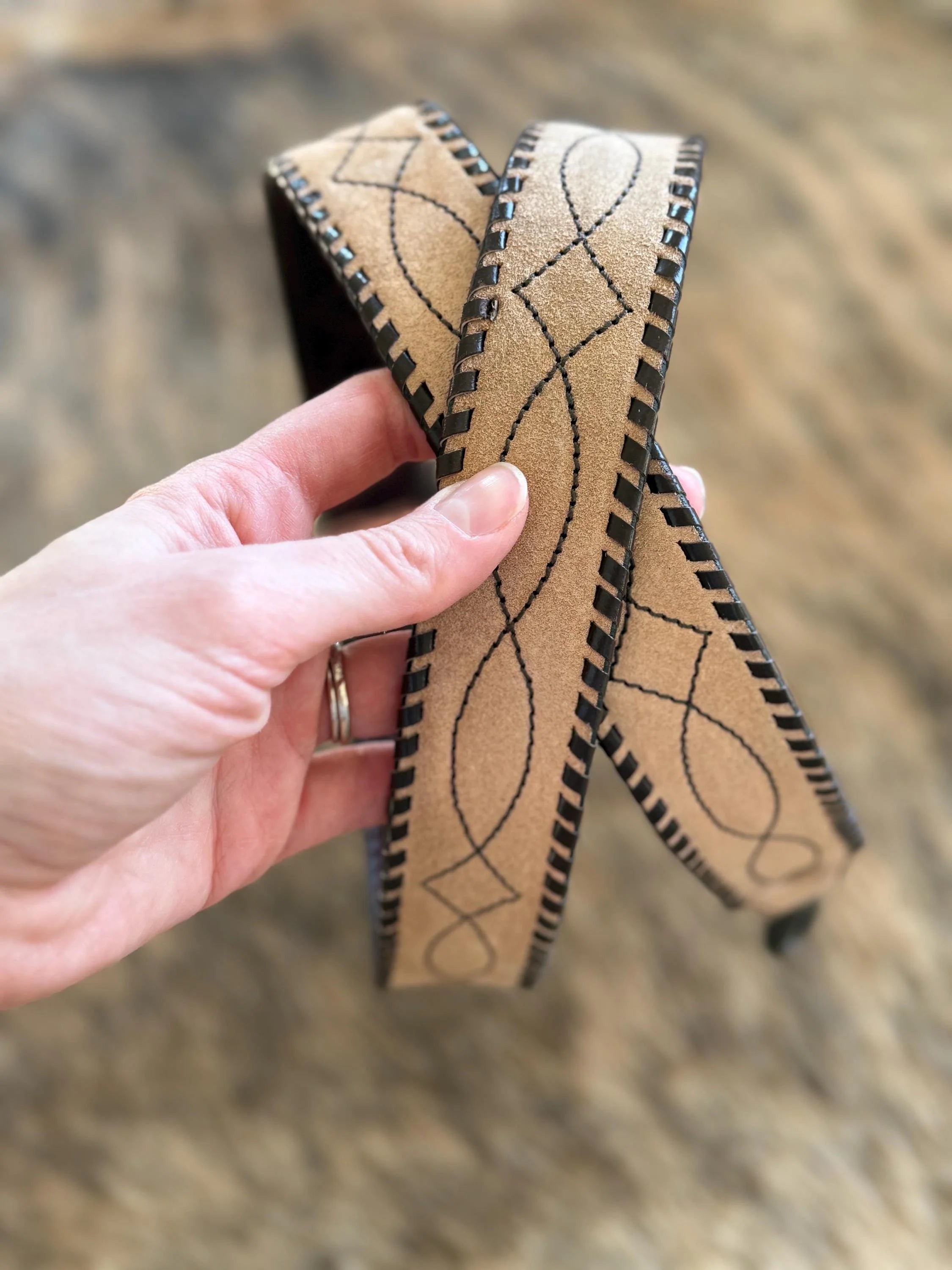 Boot Stitch Crossbody Strap