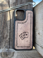 Aces Leather Phone Case