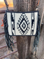 Black & White Aztec Crossbody