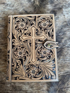 Cross Leather Bible Cover
