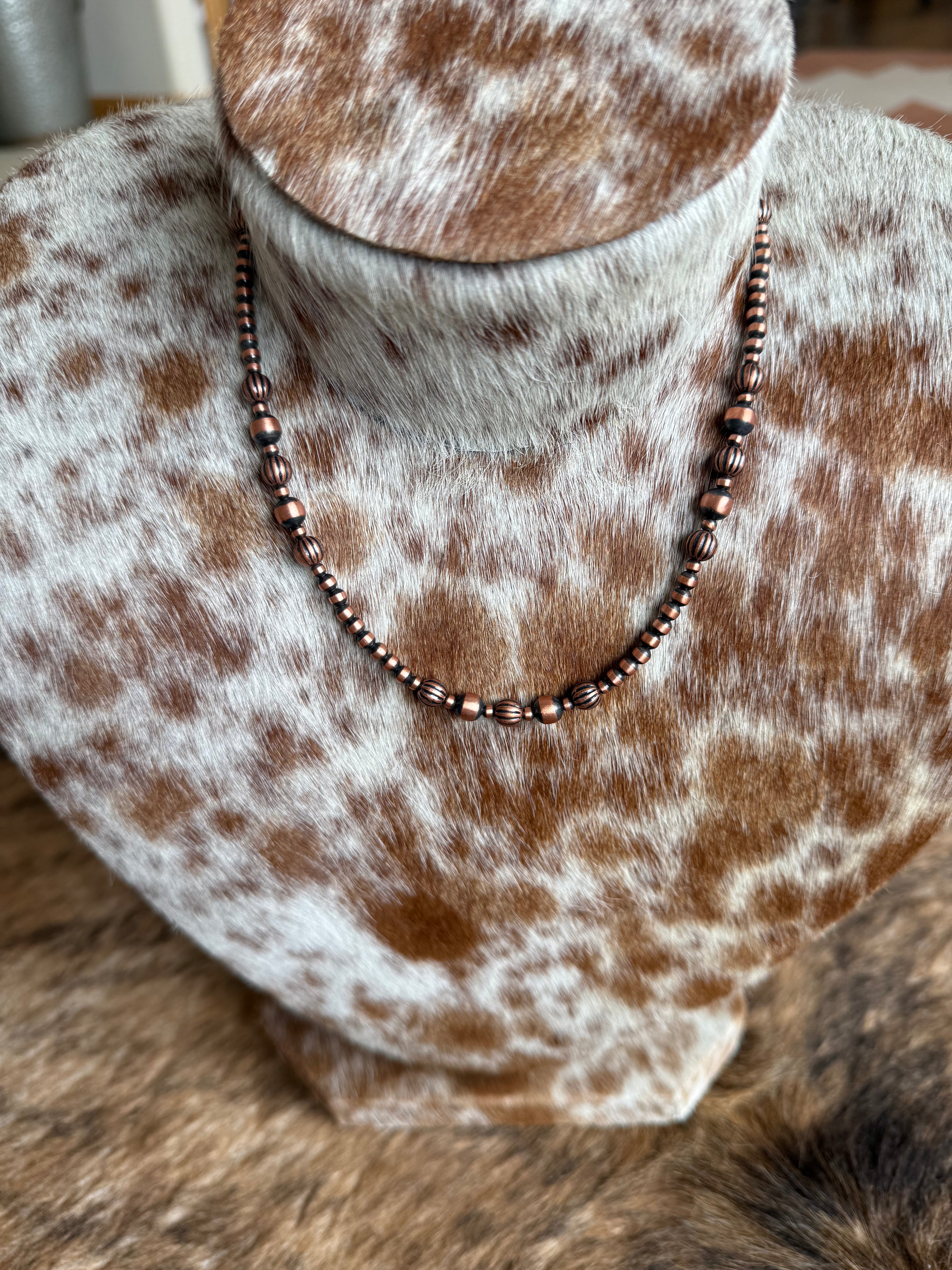 Beaded Copper Necklace