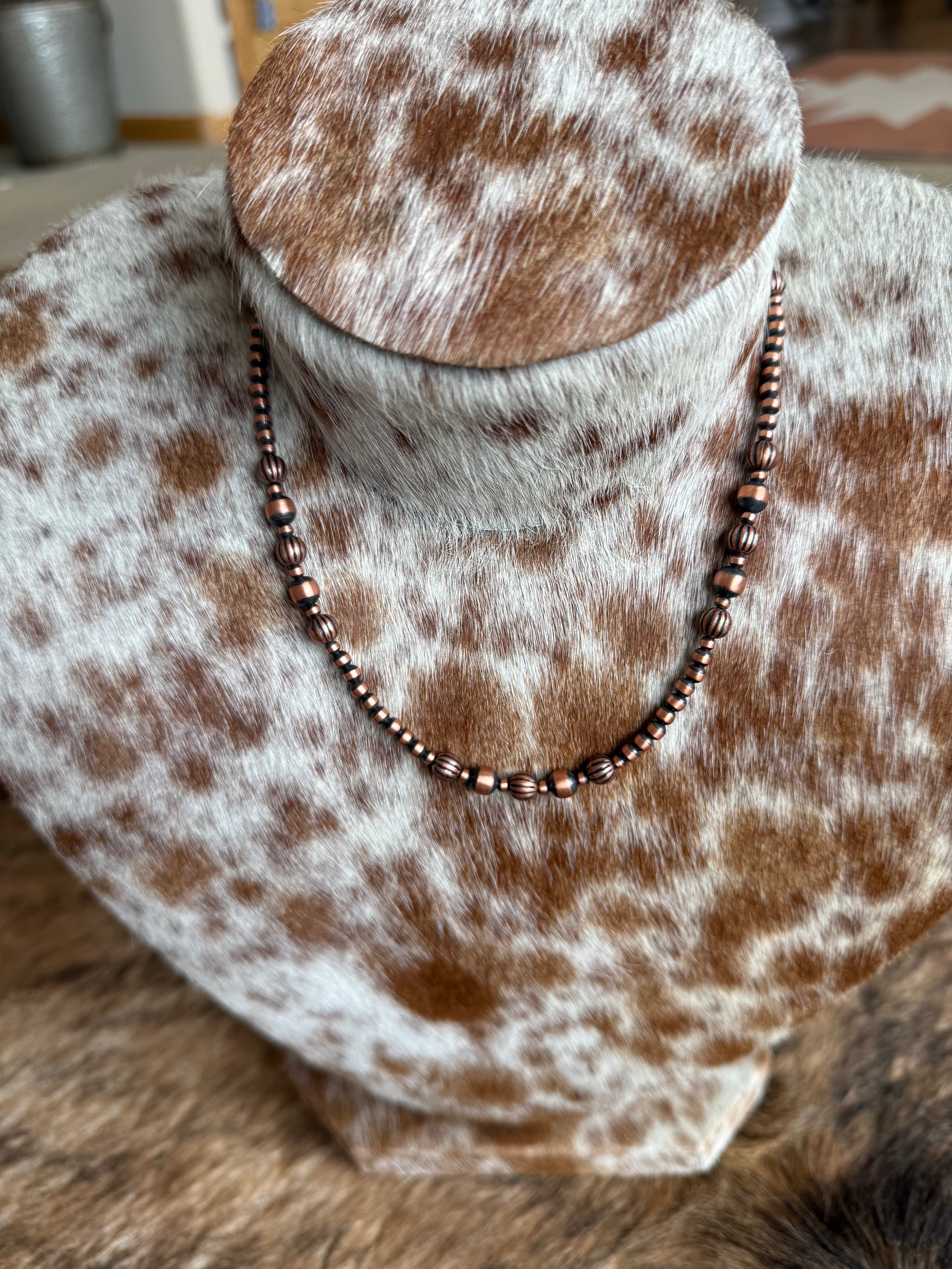 Beaded Copper Necklace