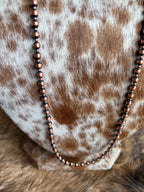 Long Copper Necklace