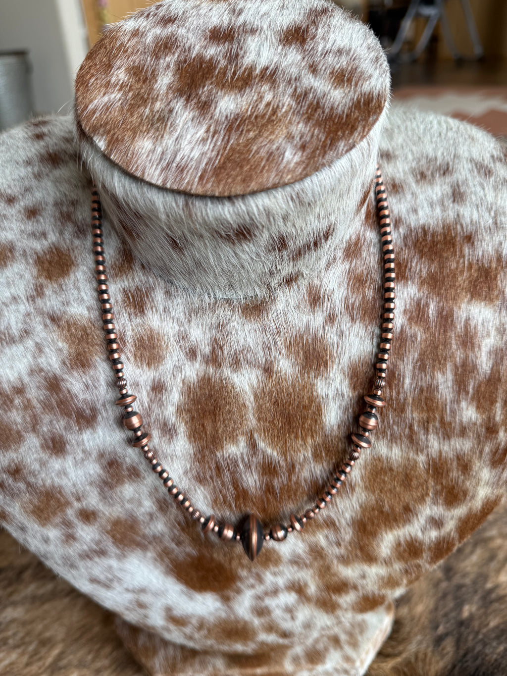 Copper Saucer Necklace