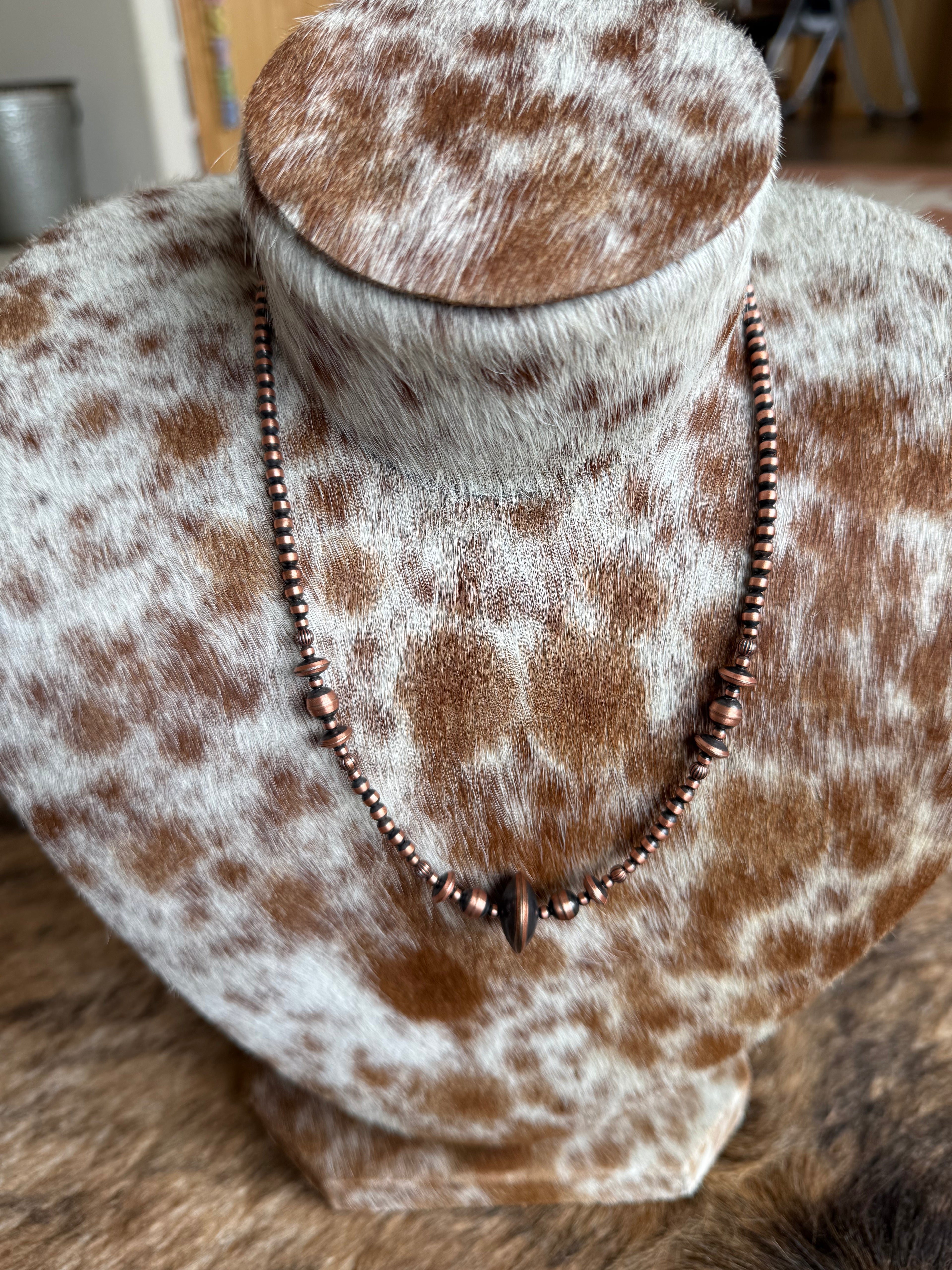 Copper Saucer Necklace