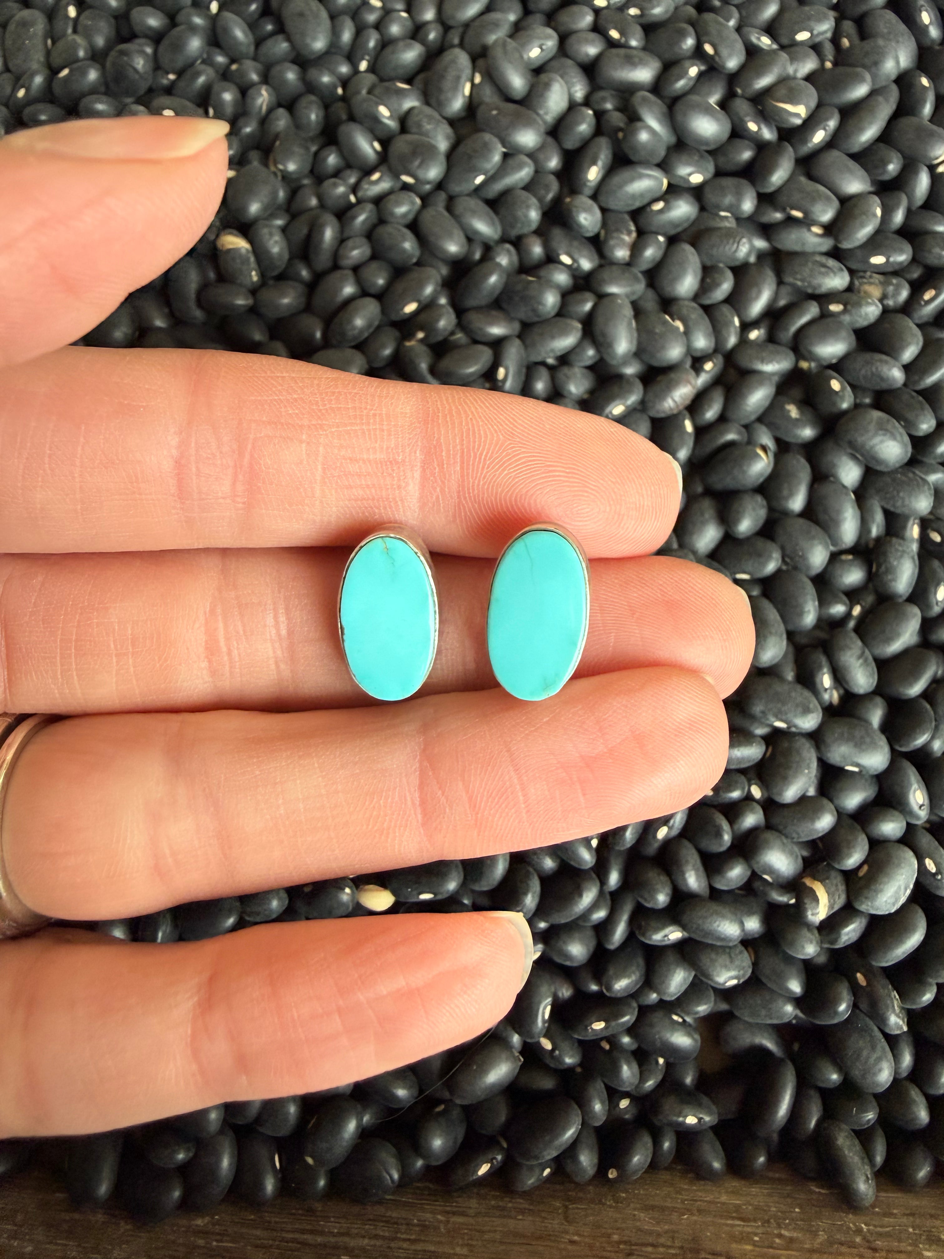 Kingman Oval Studs