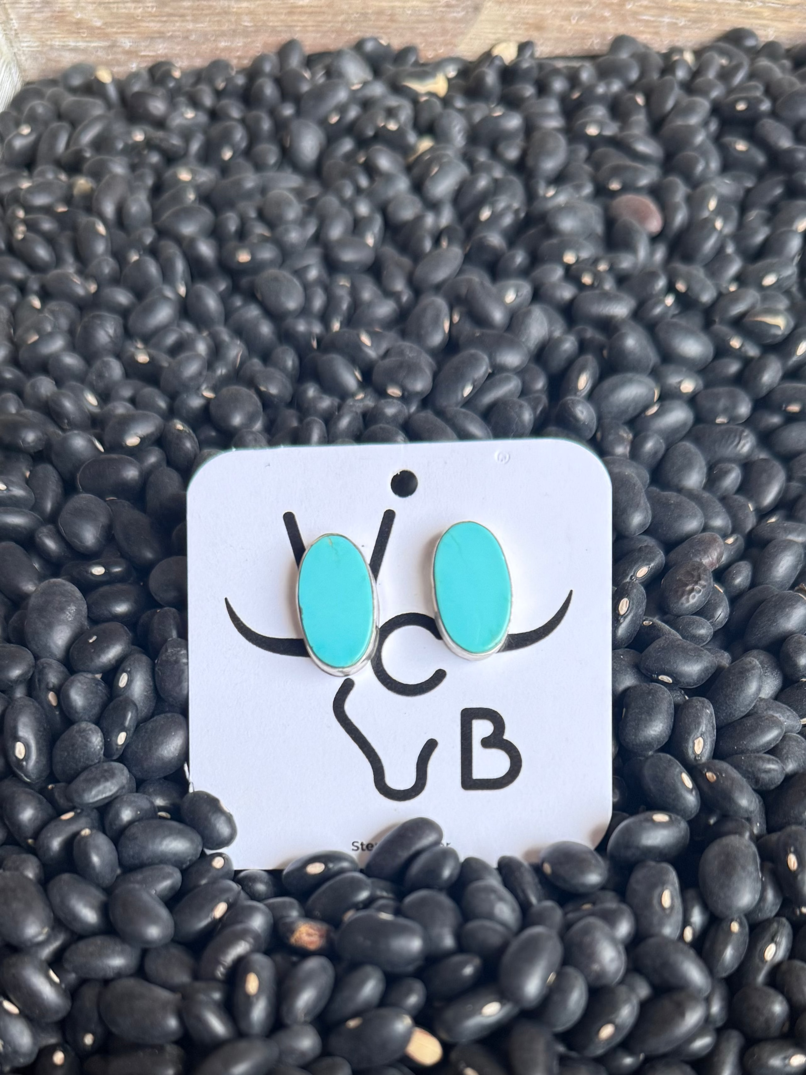 Kingman Oval Studs