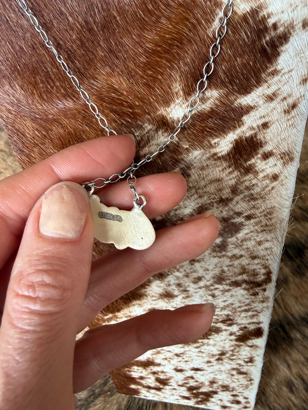 Golden Hills 3 Stone Turquoise Necklace