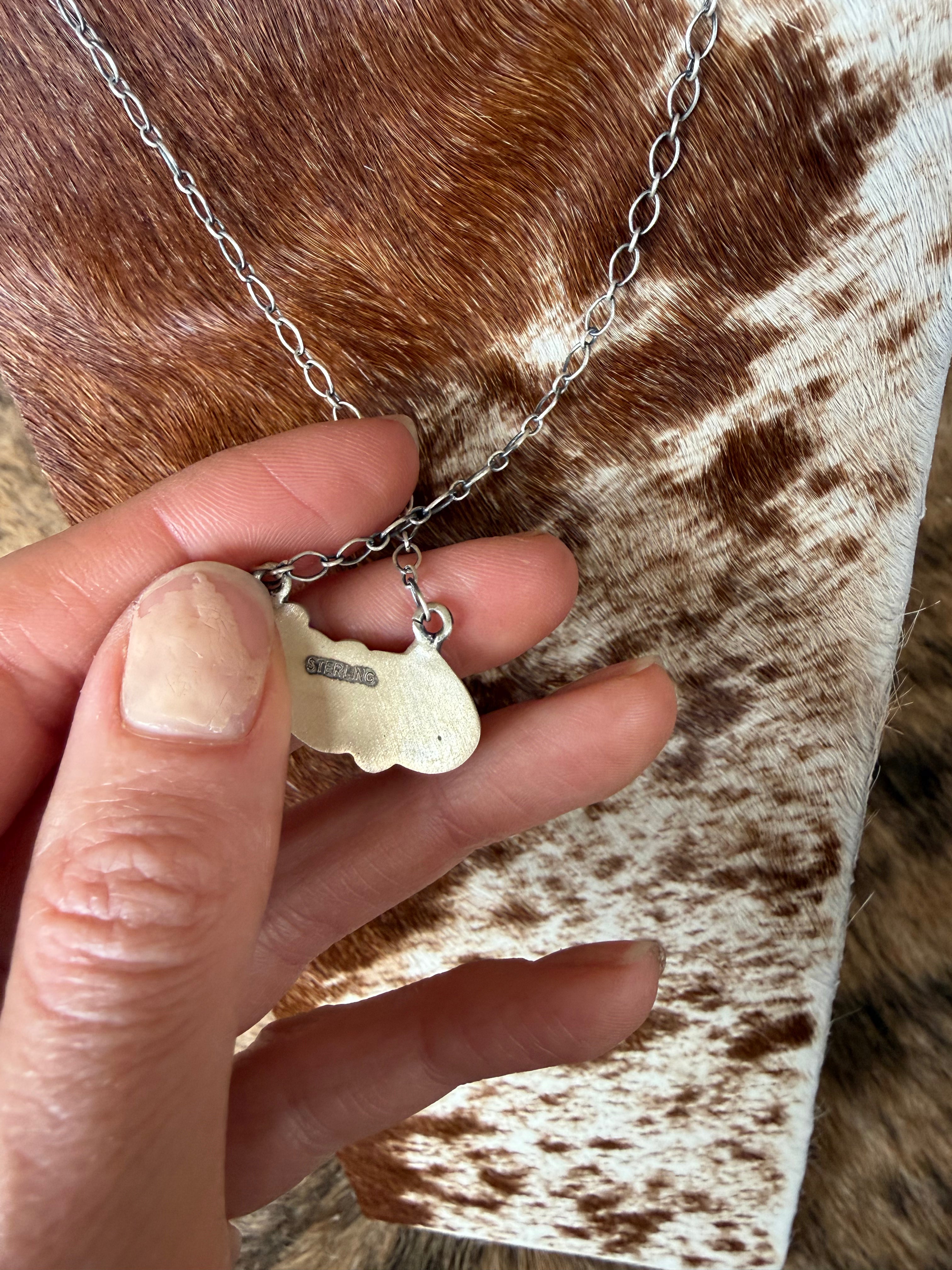 Golden Hills 3 Stone Necklace