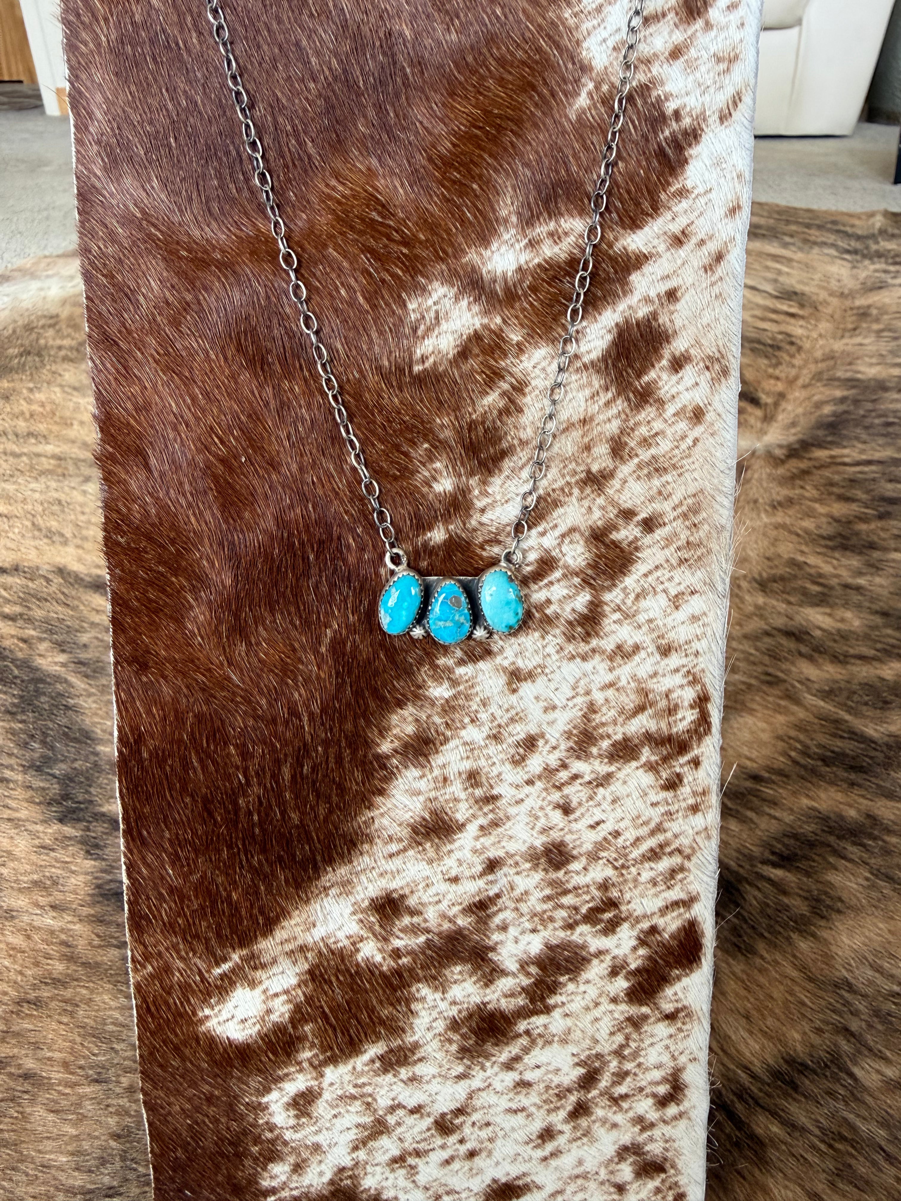 White Water Turquoise Necklace