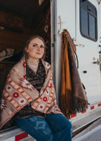 Aztec Cotton Throw Blanket