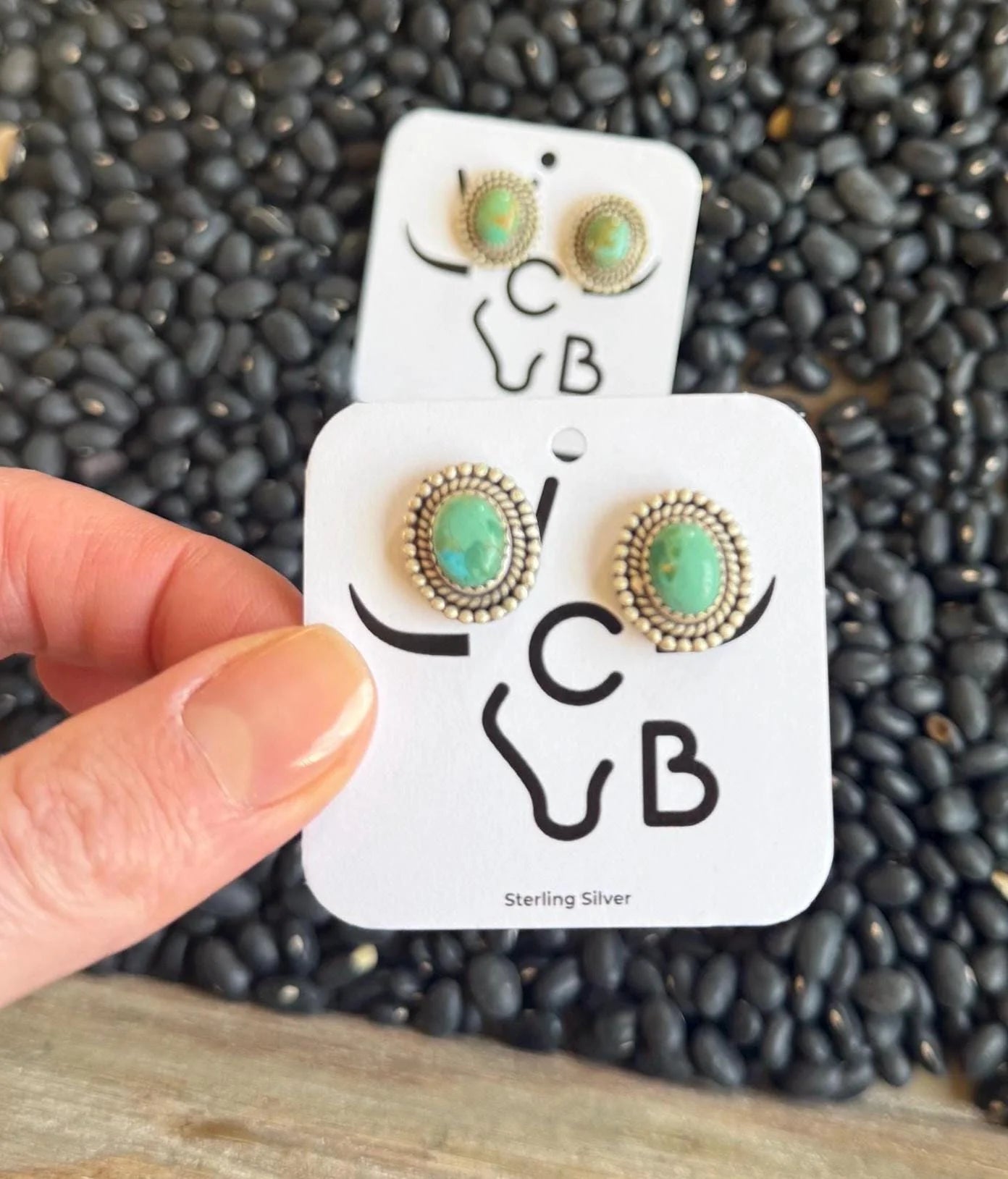 Kingman Turquoise Stud Earrings