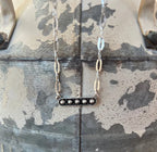 Dainty Concho Bar Necklace