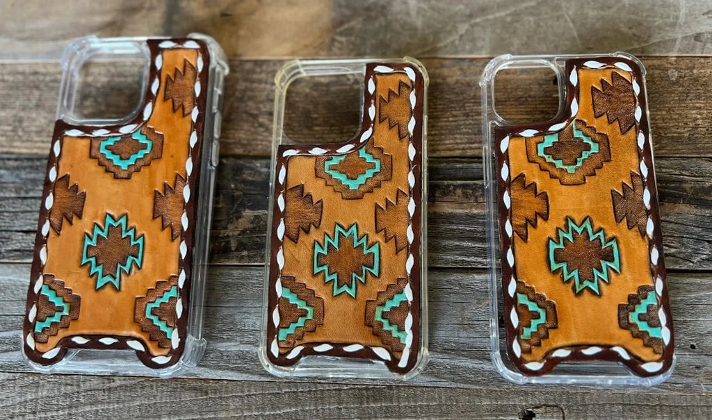 Aztec Leather Phone Case