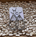 Sterling Silver Navajo Pearl Teardrop Earrings