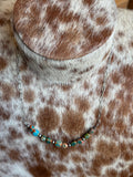 Sterling Silver & Variscite Sea Sediment Choker