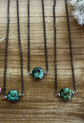 African Turquoise Chain Choker