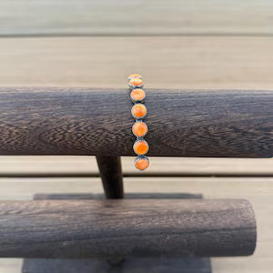 Orange spiny bracelet