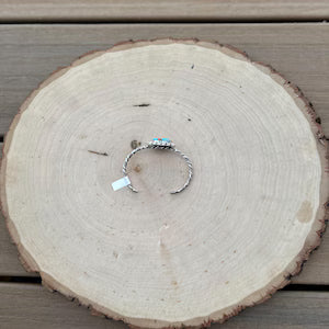 Twist turquoise cuff
