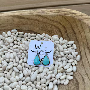 Kingman teardrop dangle earrings