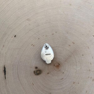 White Horse stud earrings