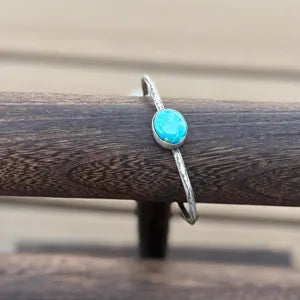 Dainty turquoise cuff