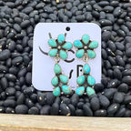 Kingman cluster dangle earrings