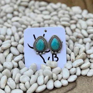 Kingman teardrop stud earrings